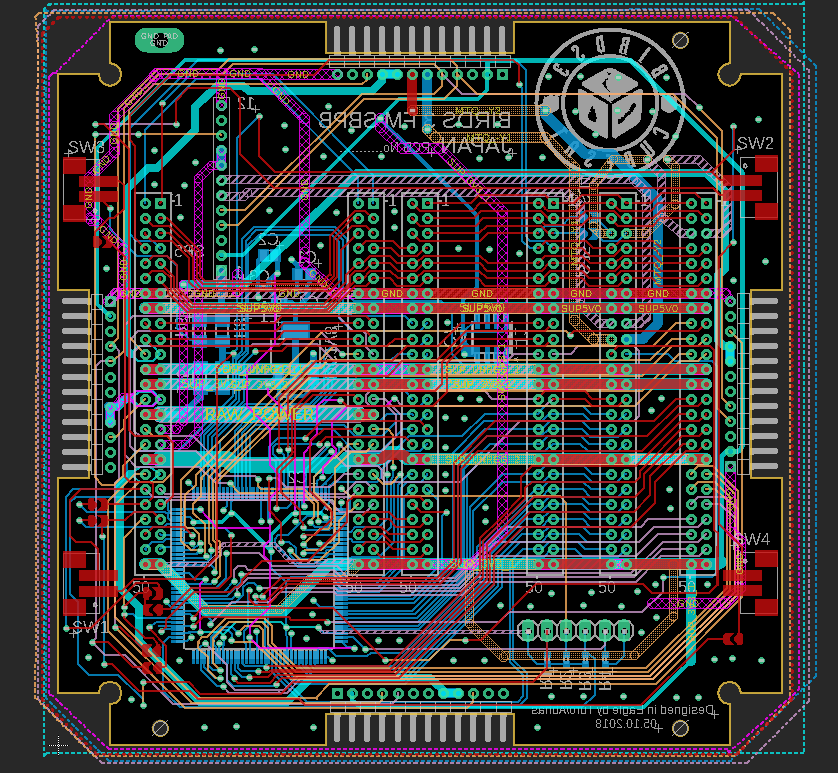 Backplane Board Photo witH CPLD