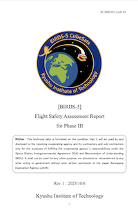 BIRDS 5 Flight Safety Assessment Report