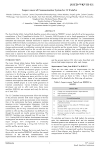 Improvement of Communication System for 1U CubeSat